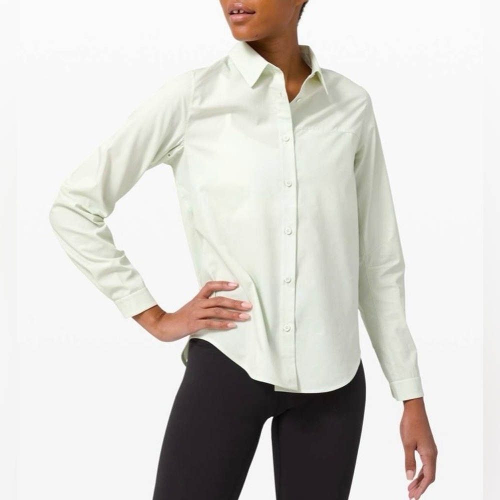 Lululemon Full Day Ahead Shirt. Size 10. Springtime